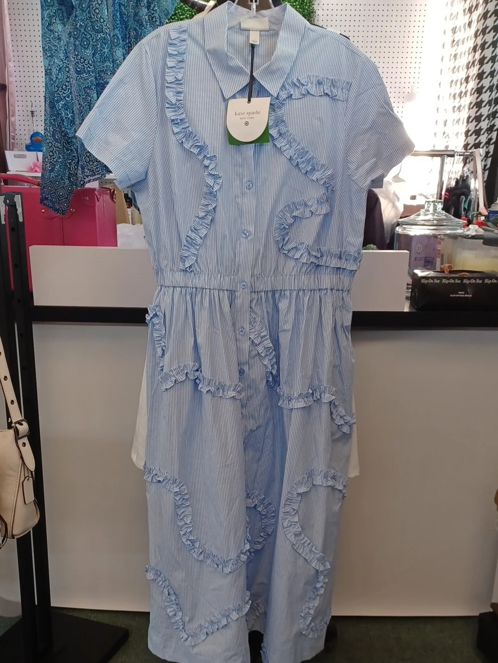 Kate Spade For Target Blue White Shirtdress NWT